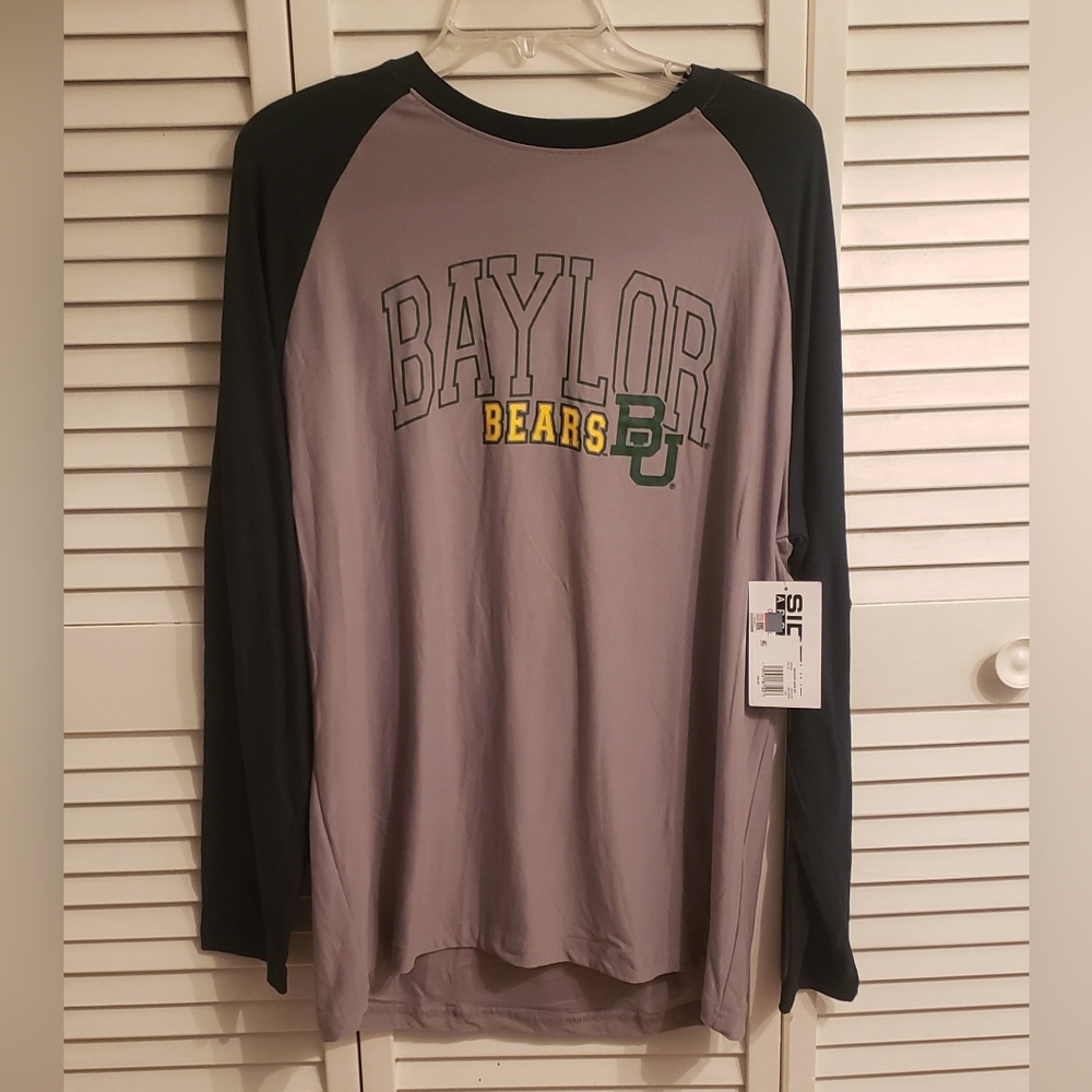 Bears Men's Long Sleeve Raglan Shirt - Gray/Black